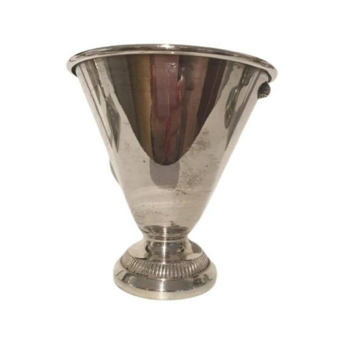 Verzilverde Beker, Schaal, Vaas Of Religieuze Beker – Mid Century – Verzilverd Metaal photo buy