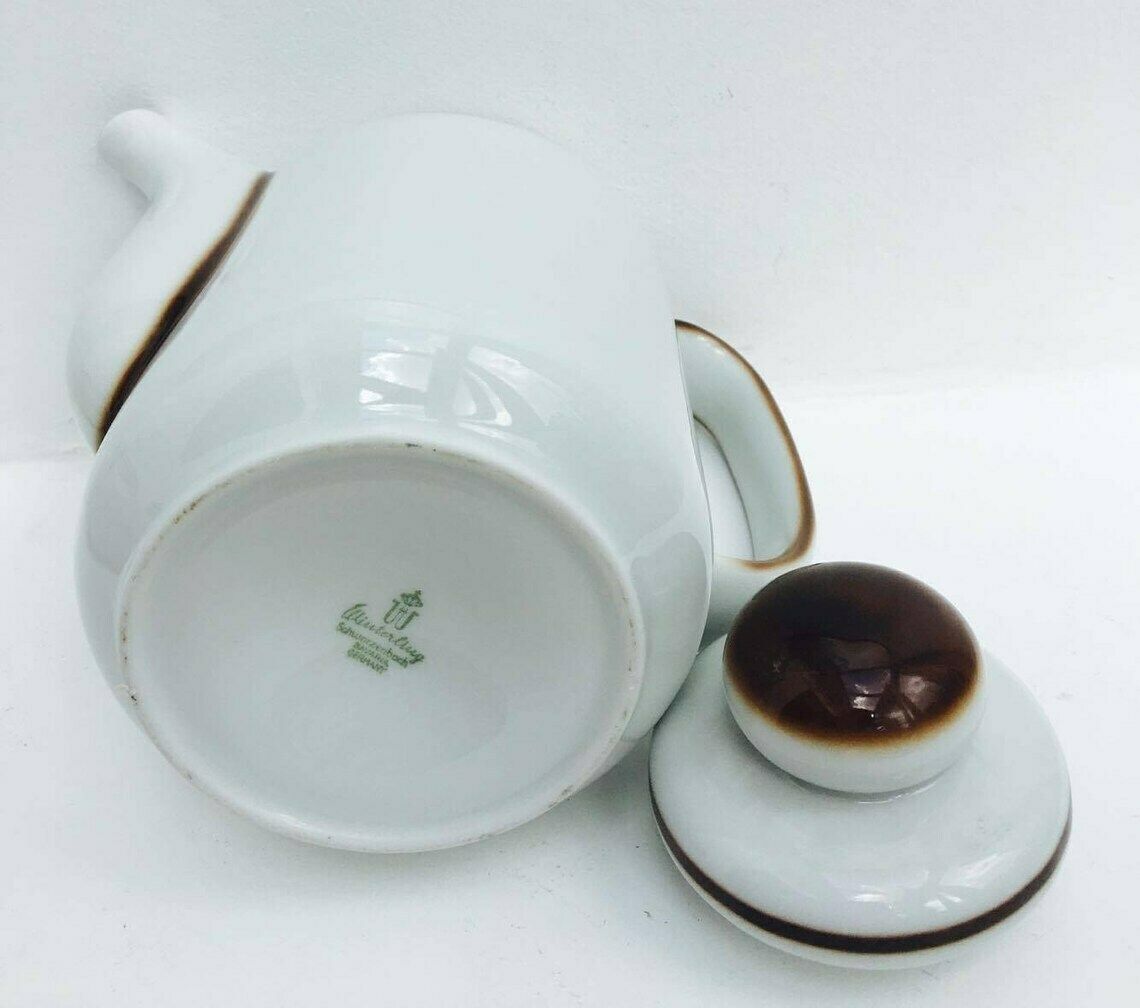 Coffeepot Teapot With Lid Mid Century Modern By Winterling Bavaria Germany With Lid In Perfect Condition Winterling Bavaria Tureen photo for sale