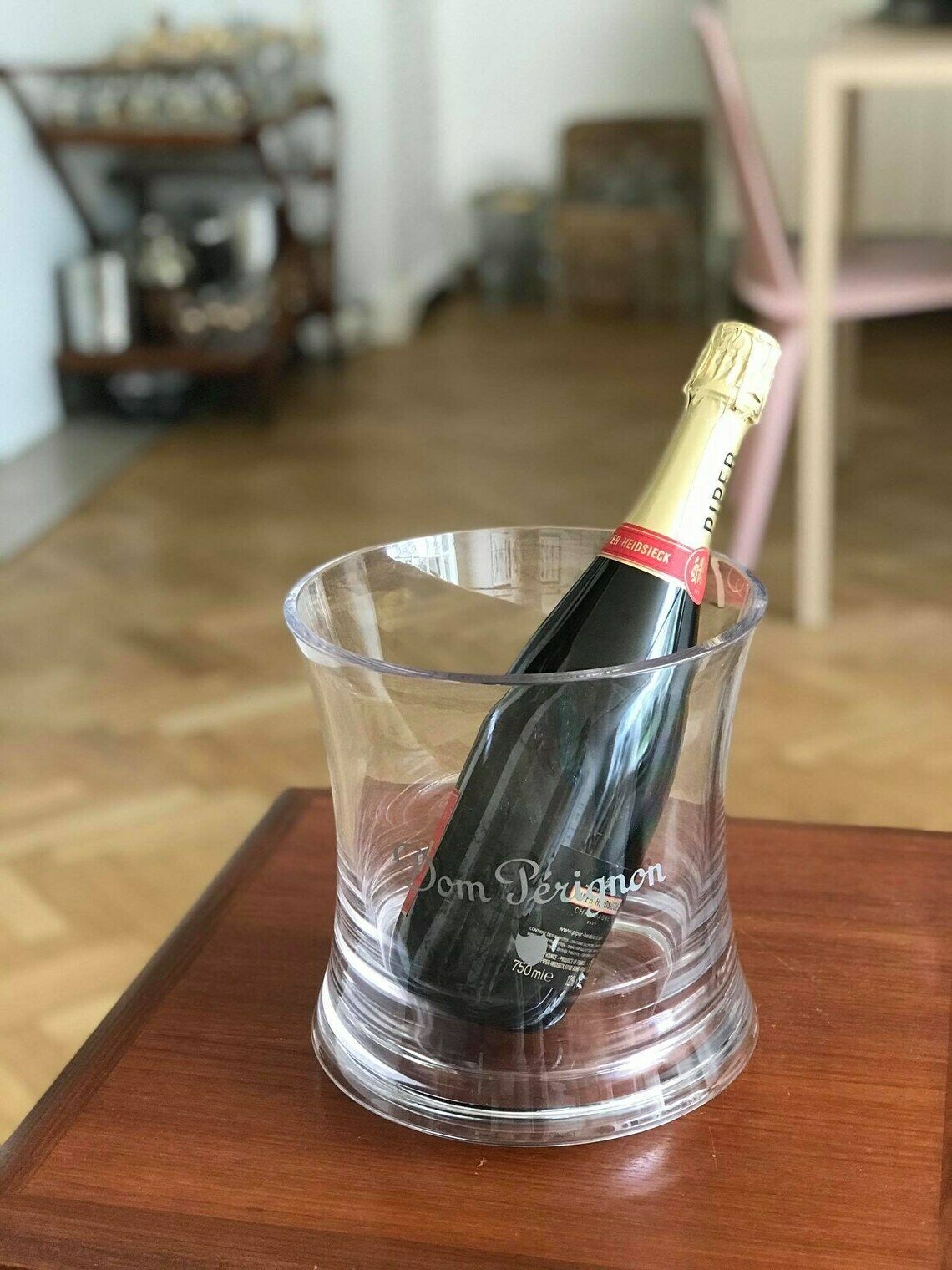 photo for sale Champagne Dom Perignon Accessories Display Collector Ice Bucket Couple By Martin Szekely Wedding Christmas Bridal Bridesmaid Gift Bar Decor