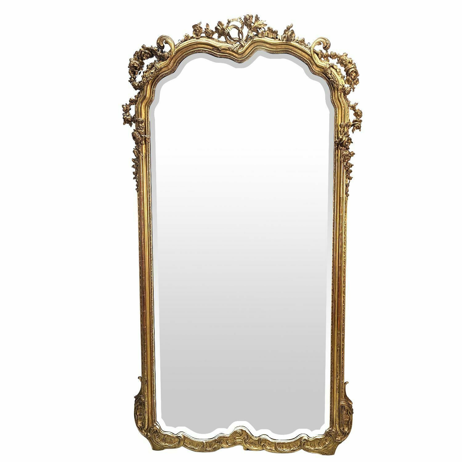 Large Giltwood Mirror From The Napoleon III Period