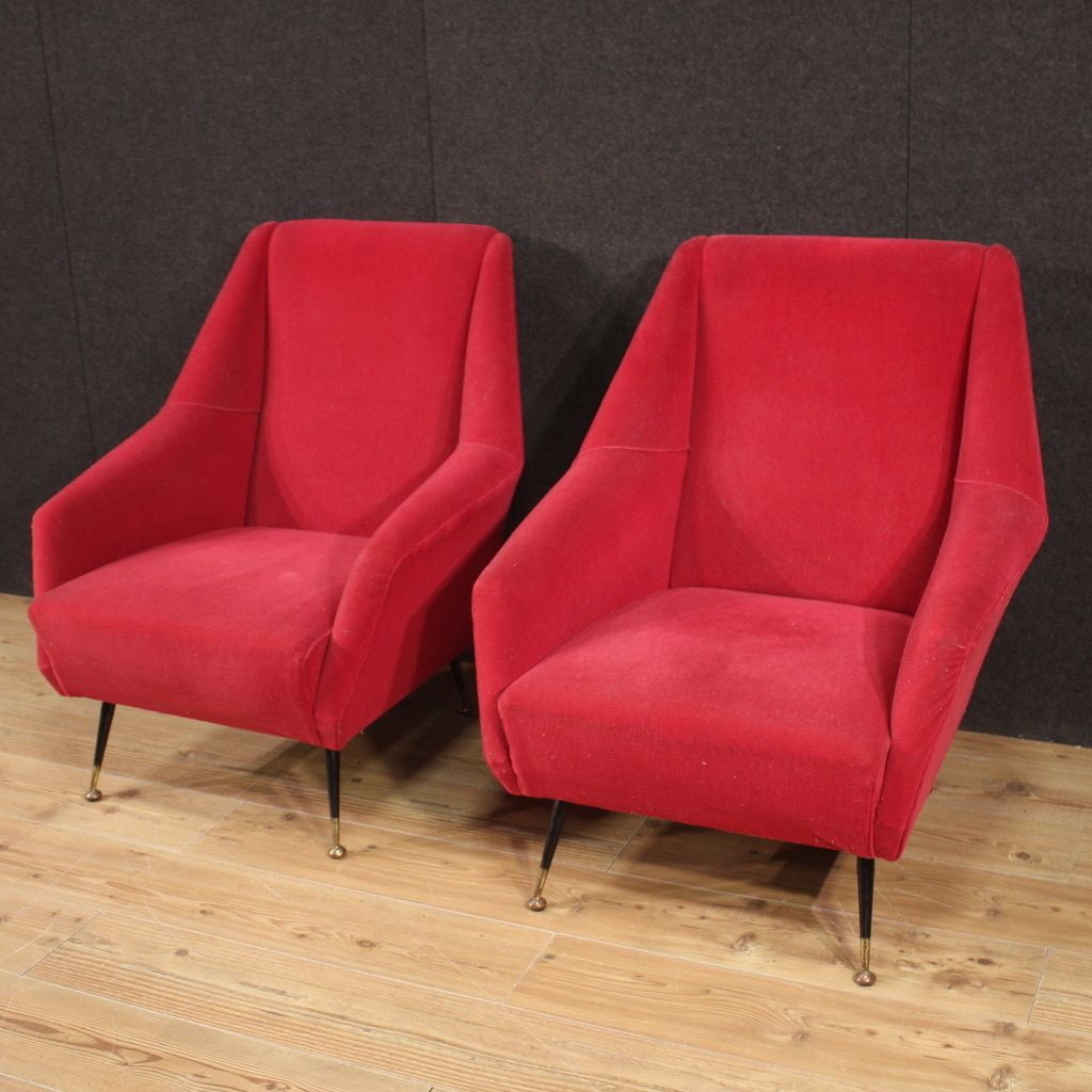 Pair Of Italian Armchairs From The 60s photo vinterior