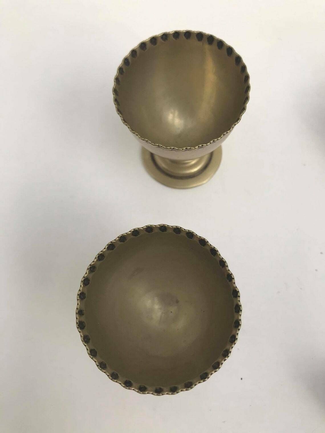 Antiek Eierdopjesset Art Deco Ontbijtset Verzilverd Epns 2 Eierdopjes Lepels Cruetset Met Standaard Huwelijkscadeau photo for sale