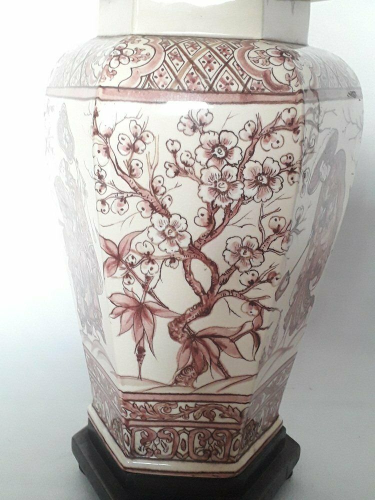 Hand Painted Ceramic Table Lamp By Paterna Majolica Dart, 1970s photo Lighting