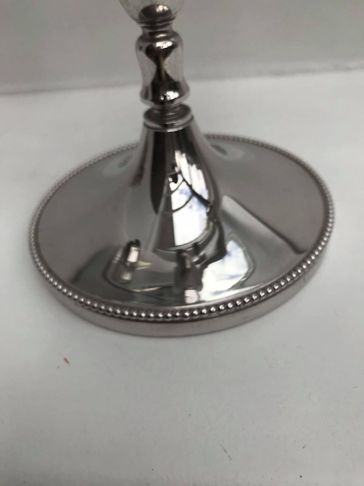 photo furniture Candle Holder Heavy Silver Plated Candle Stand 3 Pointed Silver Plated Candlestick Christmas Table Decor Gift For Her Wedding Gift