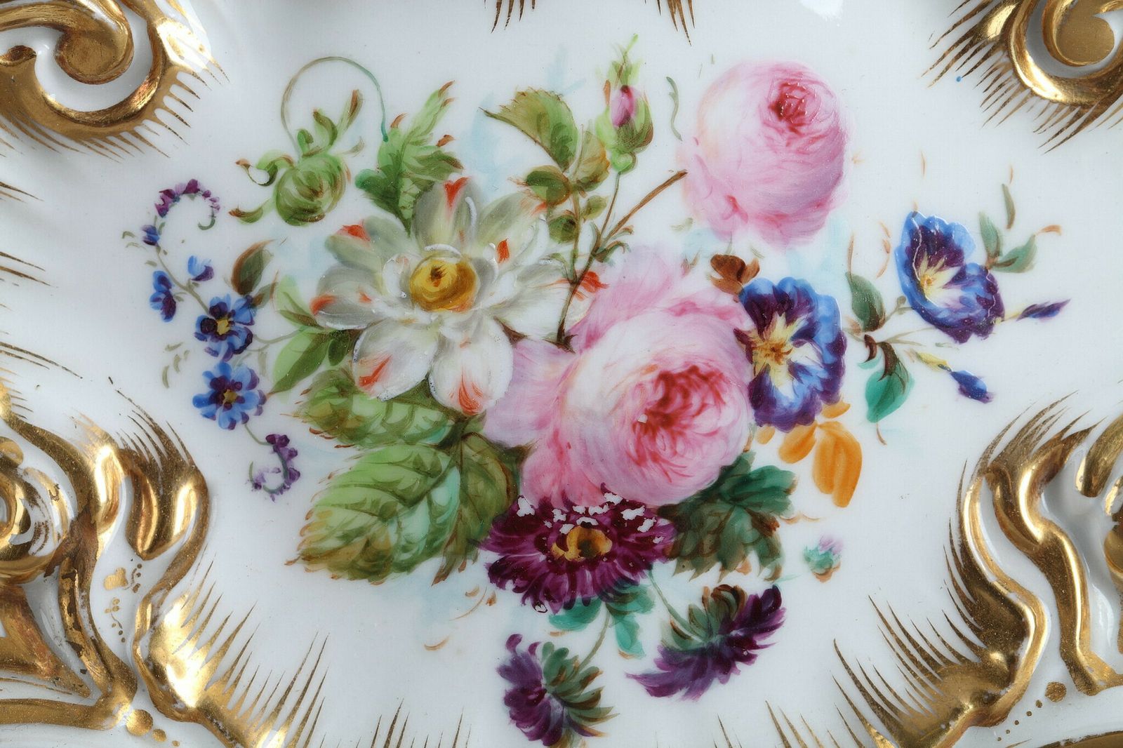 Rocaille Clock In Porcelain In The Taste Of Jacob Petit (1796 1865), 19th Century photo buy