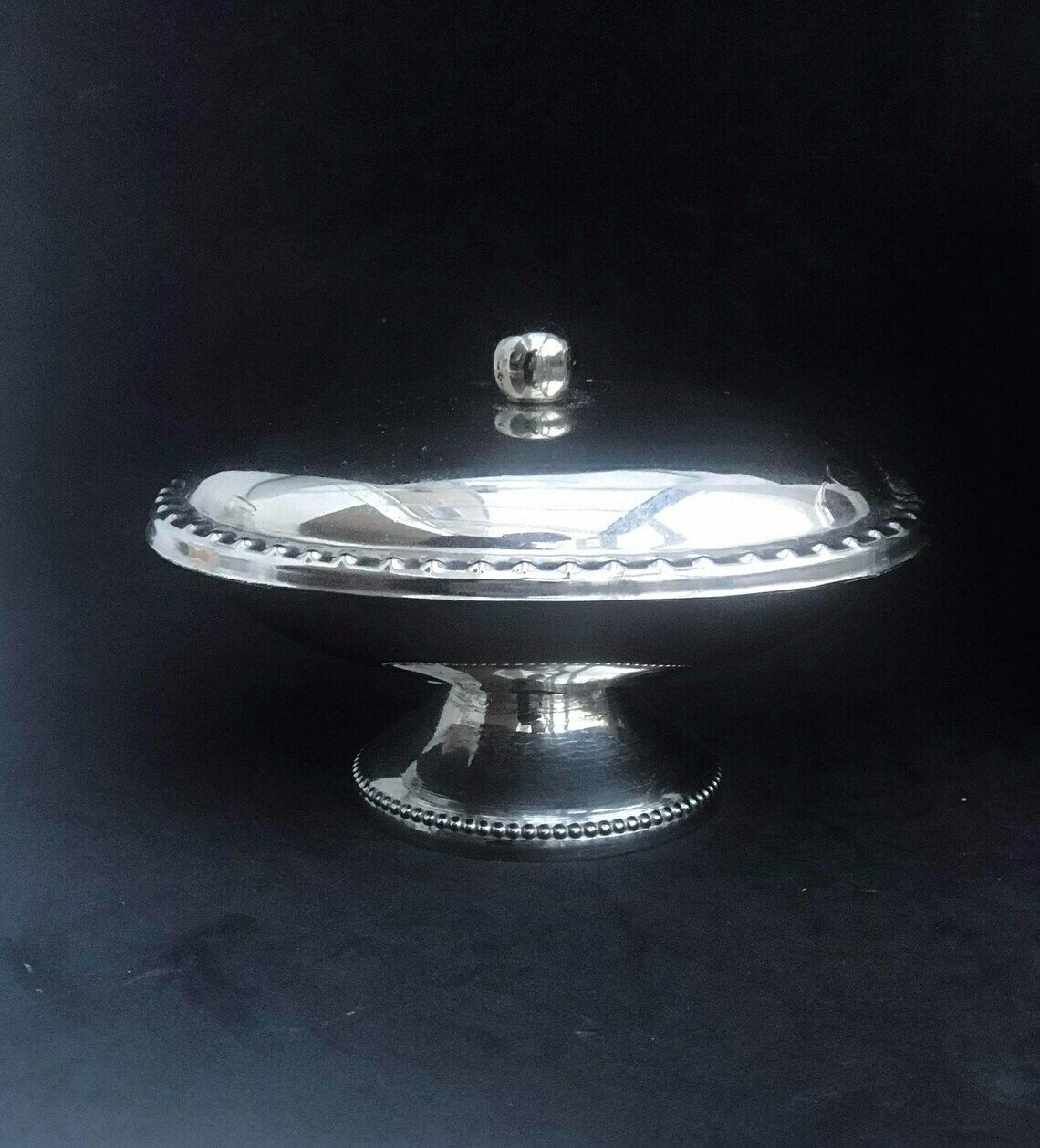 Ice Bucket Ice Bar Decor France Mid Century Nut Dish Stainless Steel Heavy Excellent Quality Ice Bucket Bar Cart Wedding Gift photo for sale