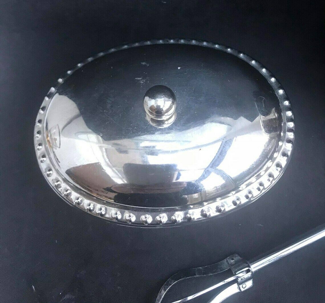 Ice Bucket Ice Bar Decor France Mid Century Nut Dish Stainless Steel Heavy Excellent Quality Ice Bucket Bar Cart Wedding Gift photo Home Decor