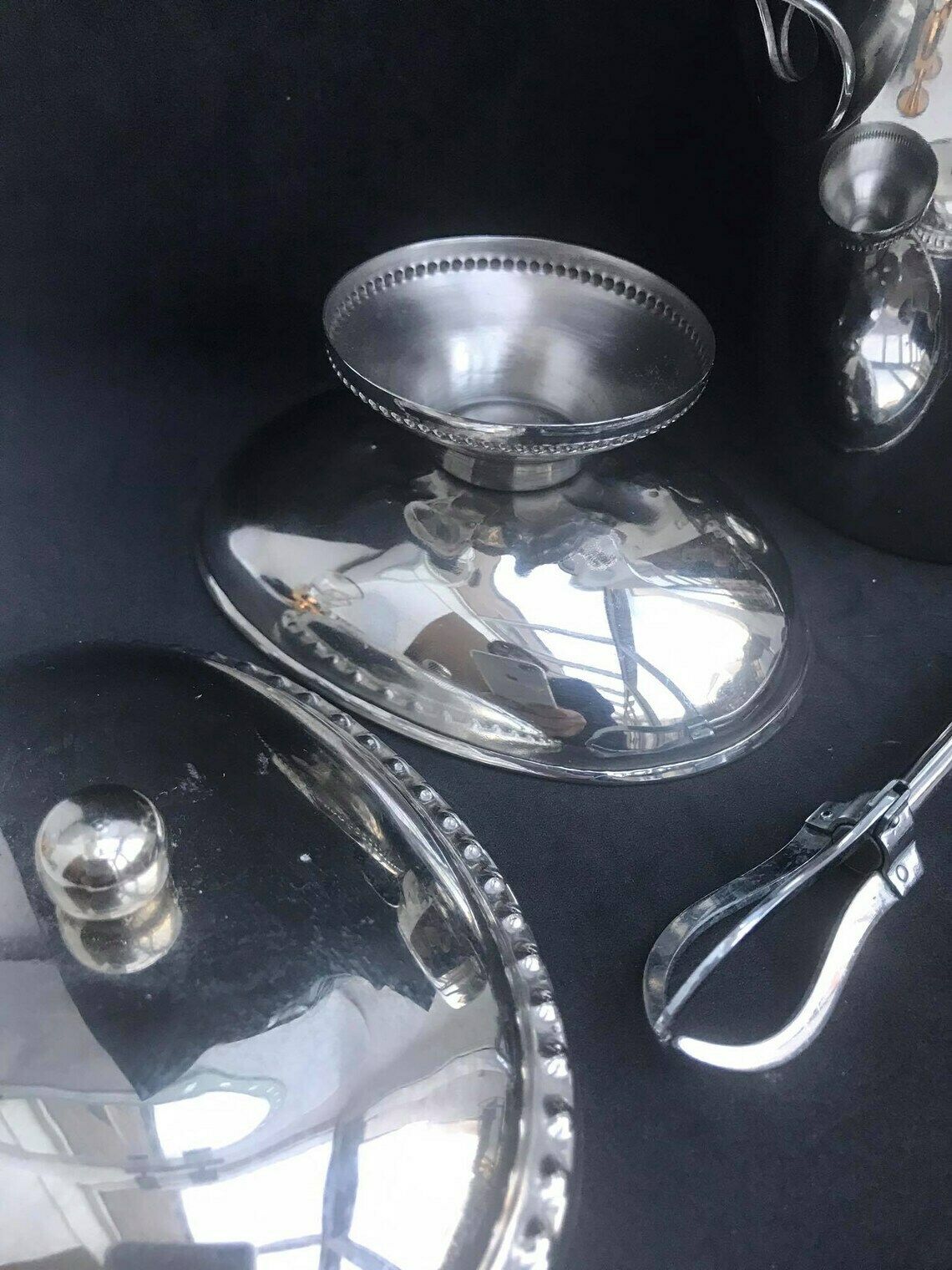 Ice Bucket Ice Bar Decor France Mid Century Nut Dish Stainless Steel Heavy Excellent Quality Ice Bucket Bar Cart Wedding Gift photo 174.0
