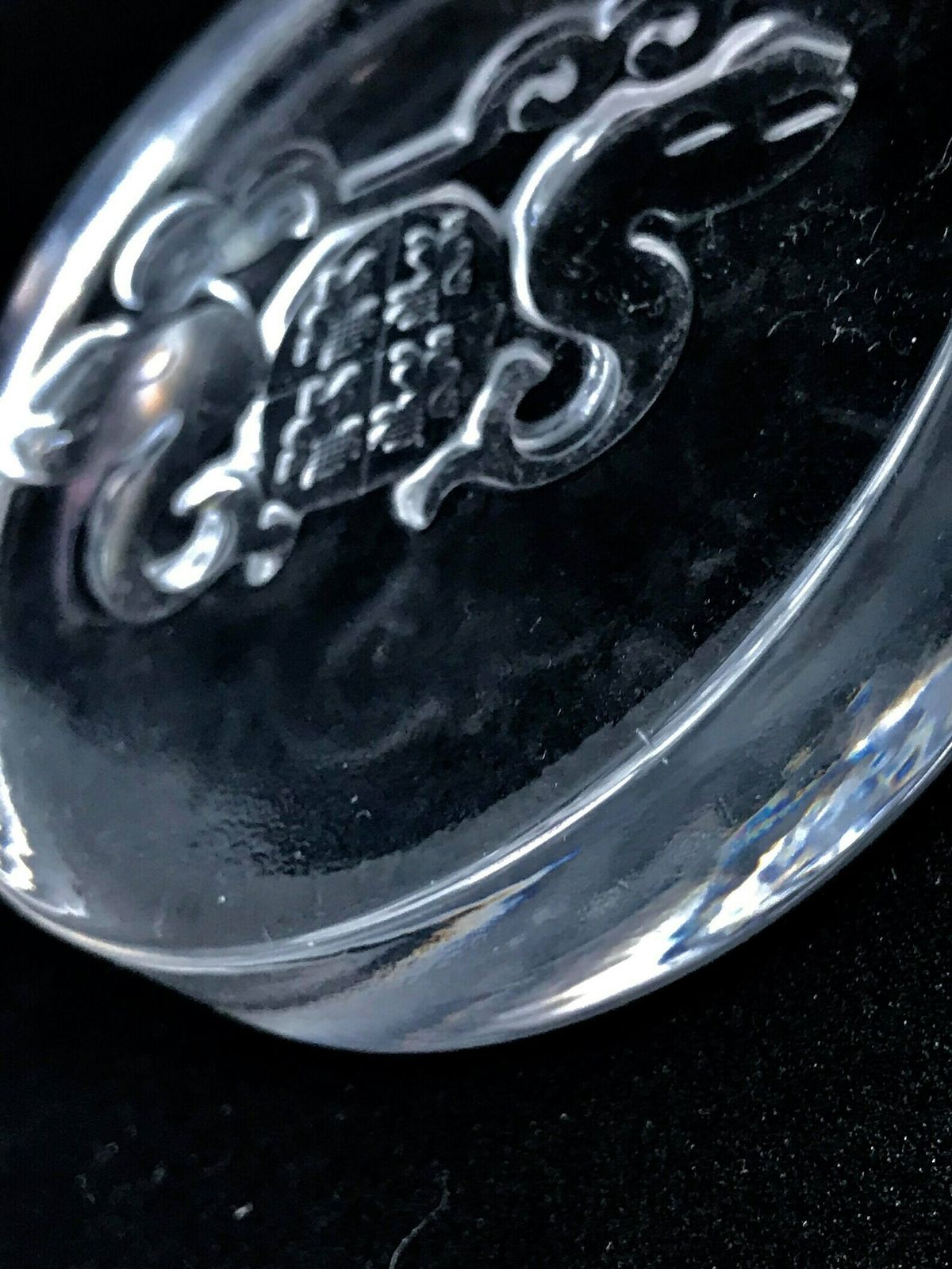 Paperweights Paper Press, Set Of 2 Crystal Of Arques With A Rose And Another Royal Leerdarm, Kristalunie Desk Decor Christmas Gift photo for sale