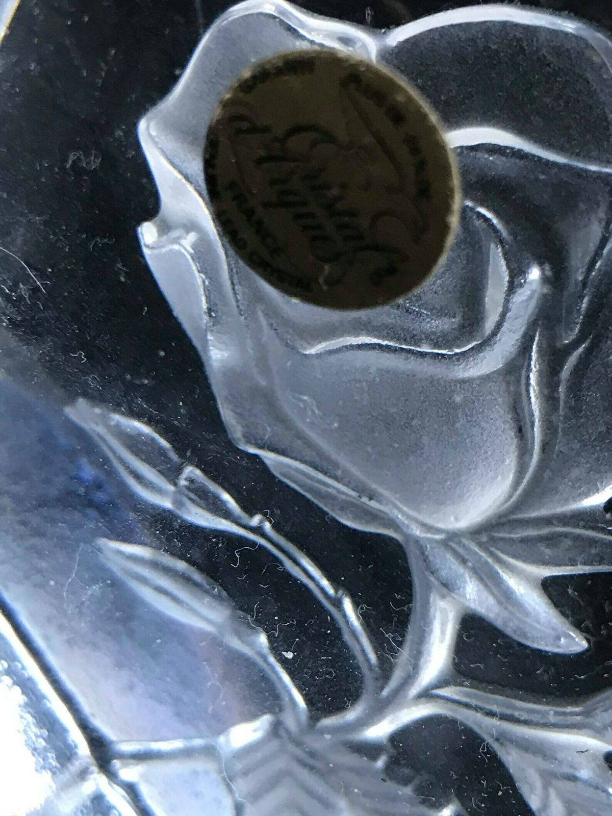 Paperweights Paper Press, Set Of 2 Crystal Of Arques With A Rose And Another Royal Leerdarm, Kristalunie Desk Decor Christmas Gift photo Home Decor