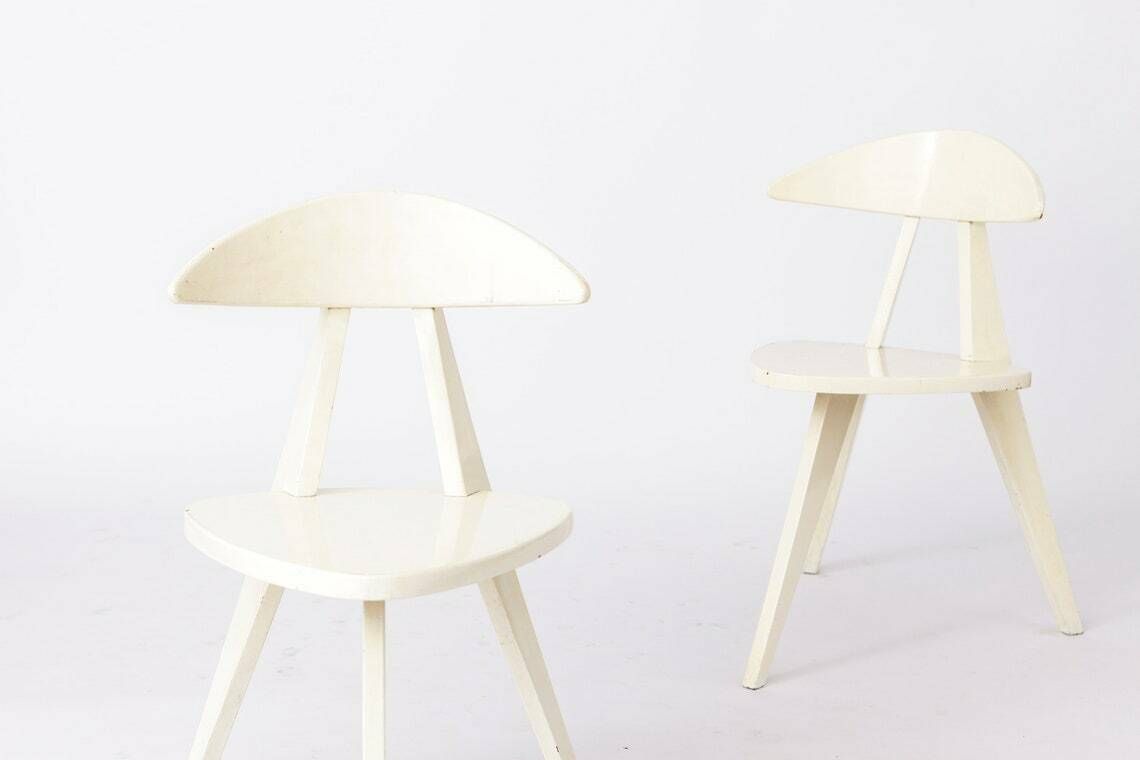 Pair Of Walter Pope Chairs, Model 350 From 1950s Vintage Germany photo for sale