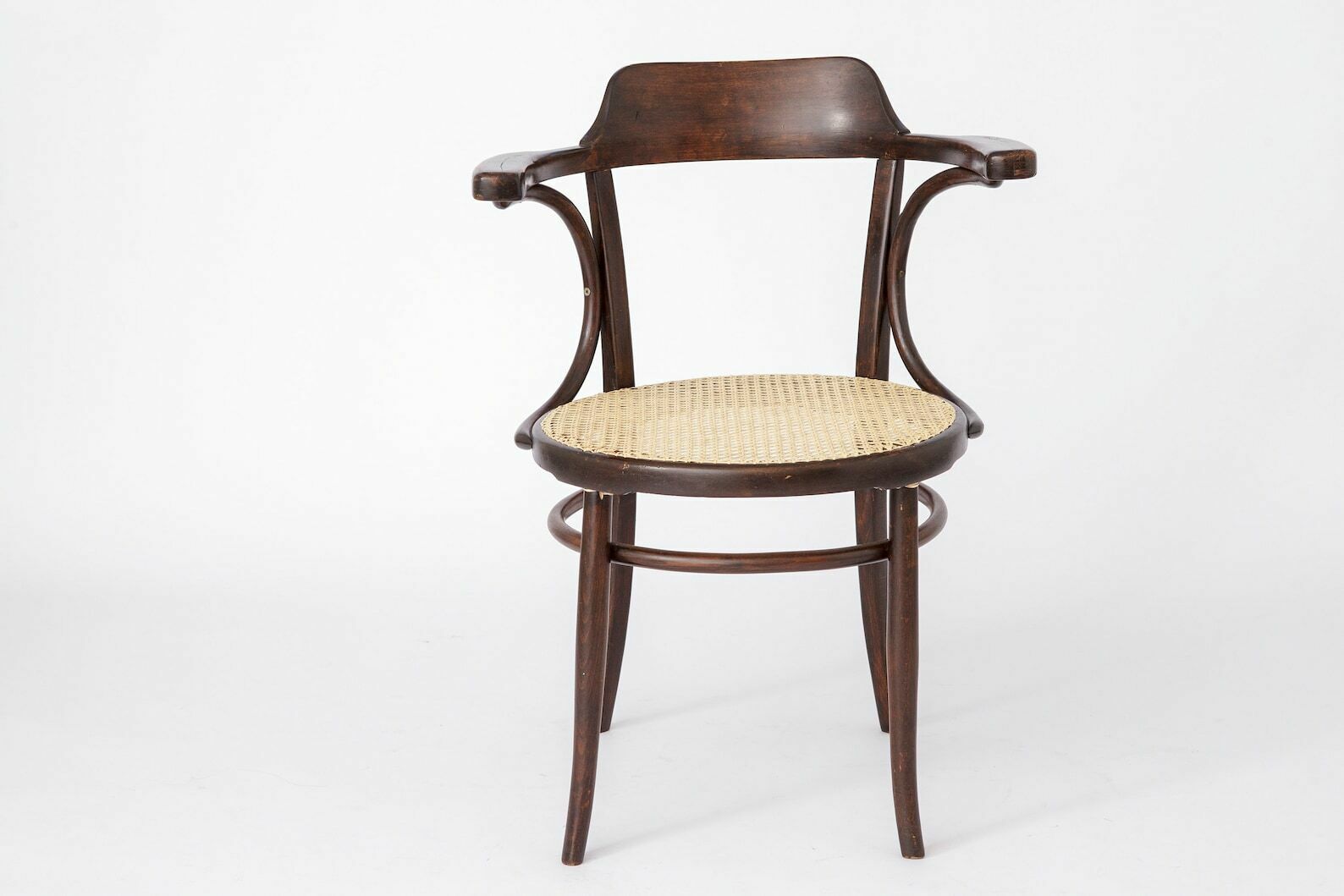 Vintage Desk Chair Bentwood Viennese Braid Thonet Style photo Furniture