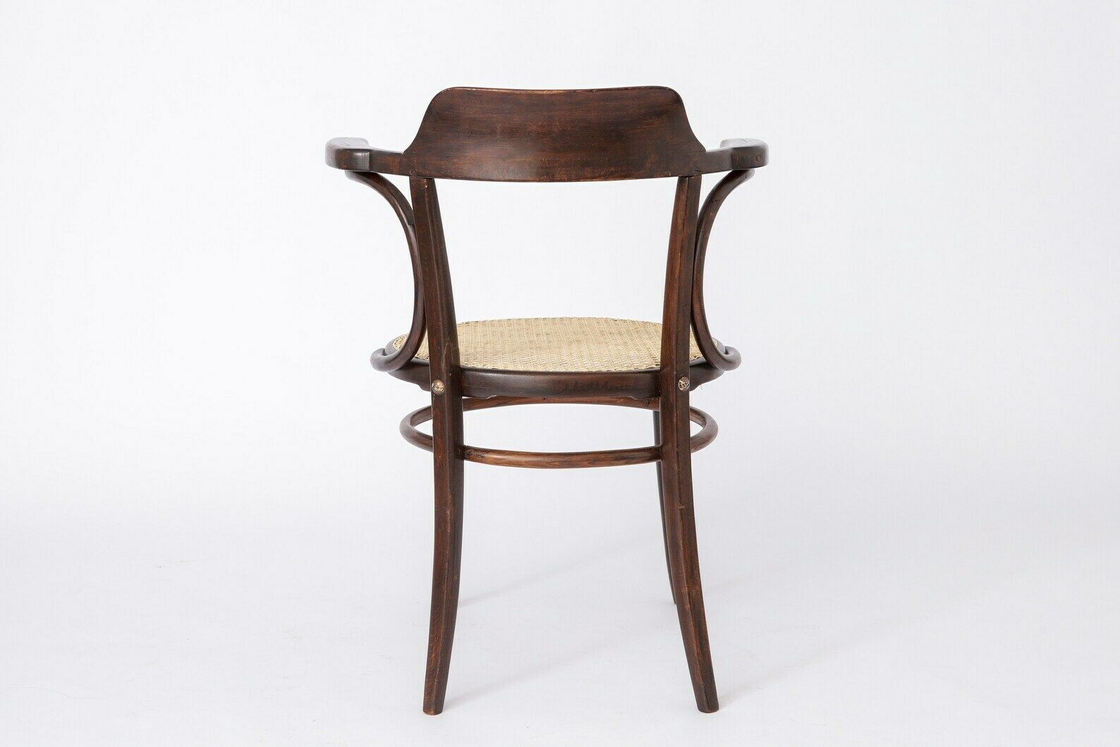 Vintage Desk Chair Bentwood Viennese Braid Thonet Style photo buy
