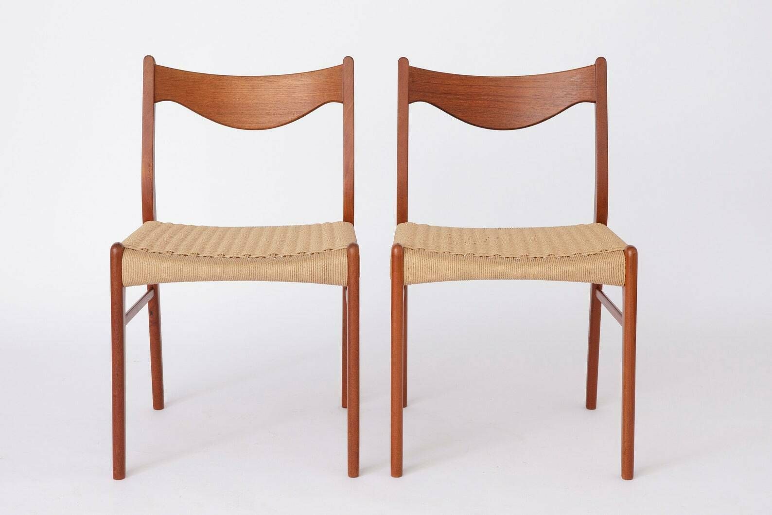 Set 4 Chairs Arne Wahl Iversen For Glyngøre 60s 70s Vintage photo Furniture