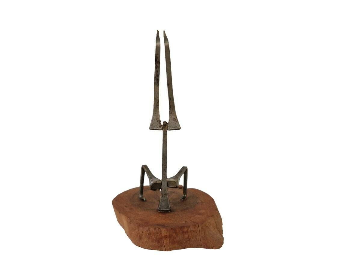 Minimalist Metal Circus Acrobat Figurine Brutalist Balancing Act Statuette Gift For Gymnast photo 183.0