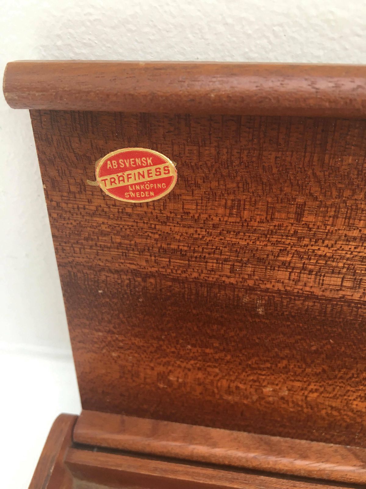 Wooden Box Mid Century Casket Stamp Box Ab Träfiness Linköping, Sweden Box Cigarettes Box Cards Box Rings Box 60s Gift For Her Box Collector photo 98.0