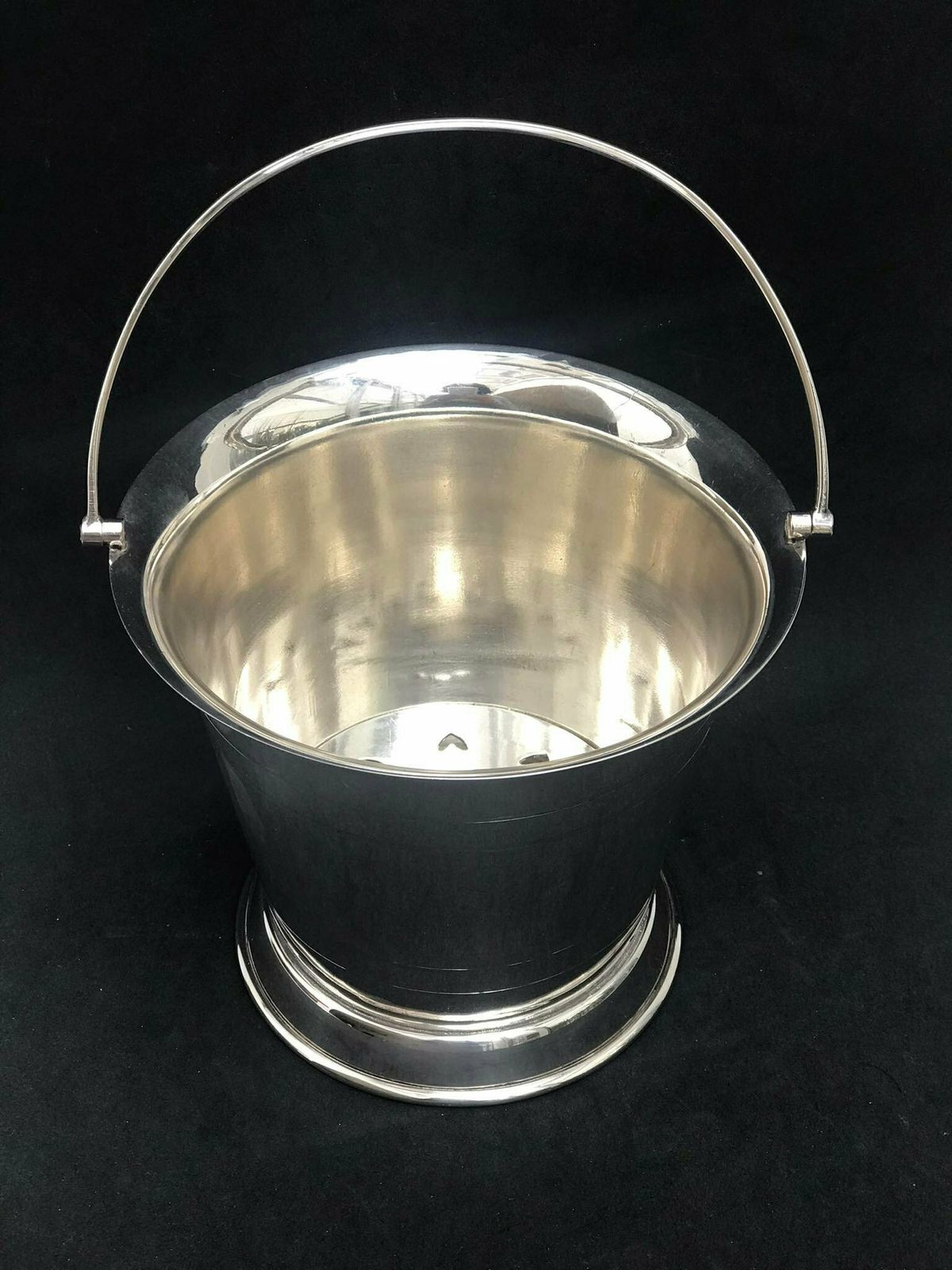 photo for sale Ijsemmer Vintage Verzilverd Metaal Engelse Bar Bartender Plantenbak Vintage Bar Cocktailfeest Tafel Bar Accessoires