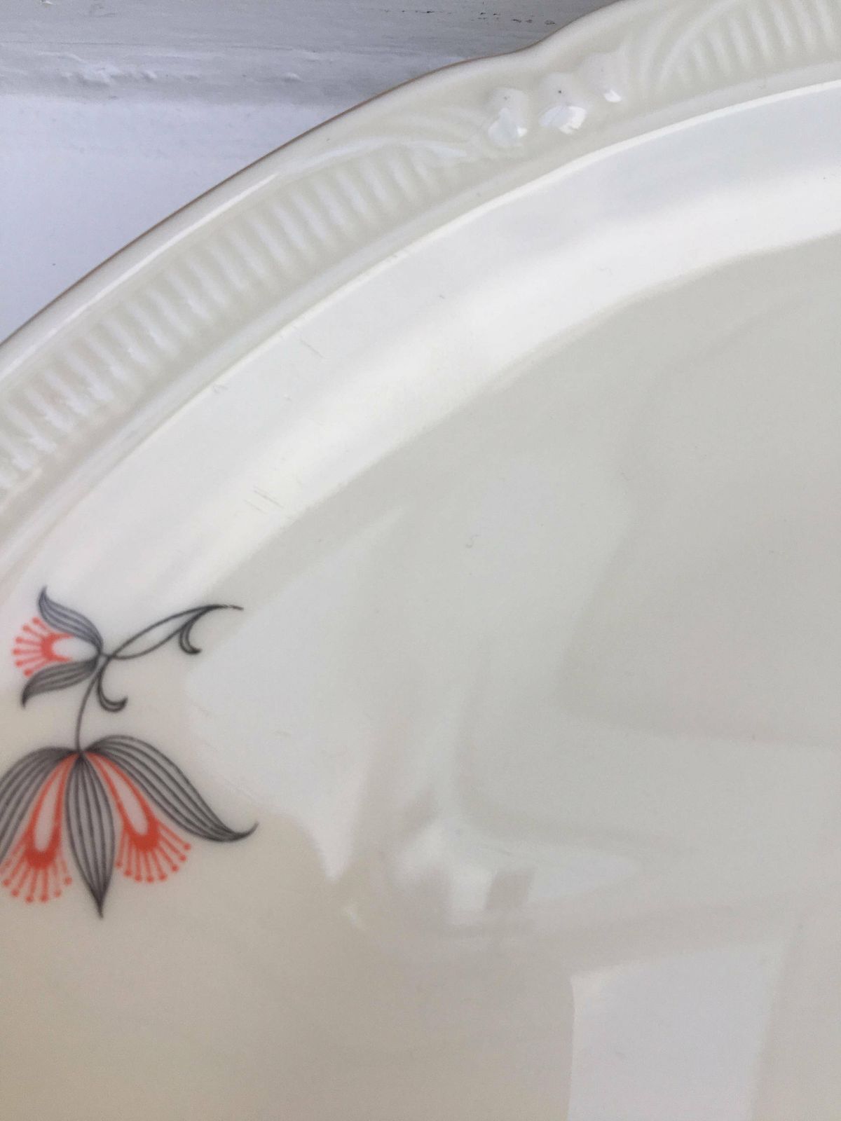 Antique Dish 1930 German Porcelain Dish Zeh Scherzer And Co In 1930, Serving Dish Flat Pastries Serving Plate Collector Antique German 1930s photo buy