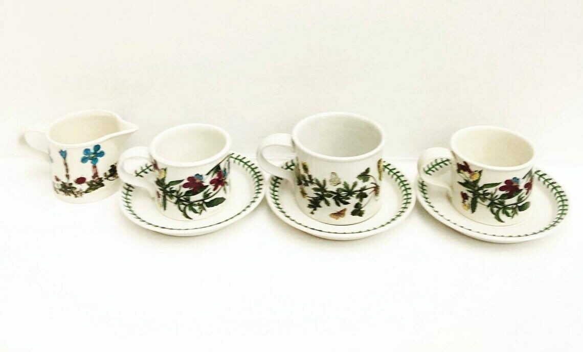 photo for sale Portmeirion Botanic Garden, Coffe Cup Tea Cups Set, English China Botanic Garden Breakfast Cup And Saucer Set, Tea Cups And Saucers