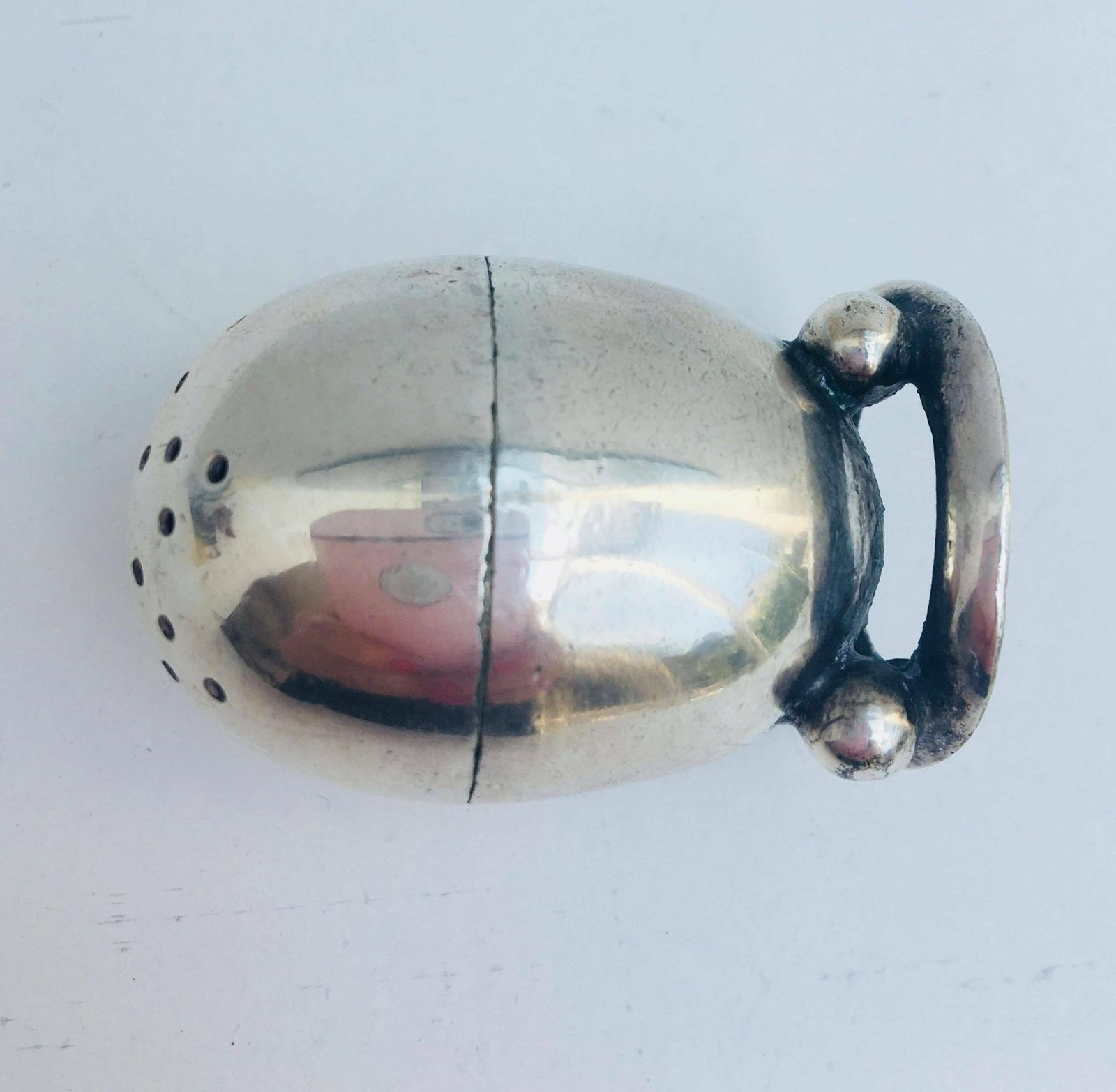 Victorian Salt Shaker William Hutton Of Sheffield, XIX Century Silver Plated, Antique Salt Table, English Silver Plated, Collectors photo for sale