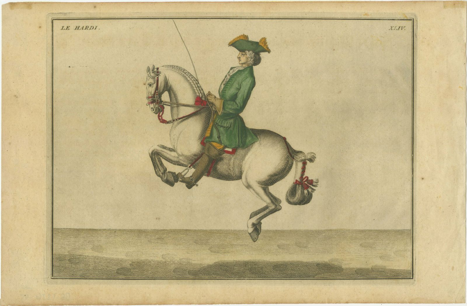 Set Of 2 Antique Horse Riding Prints: Le Hardi & Grand photo for sale