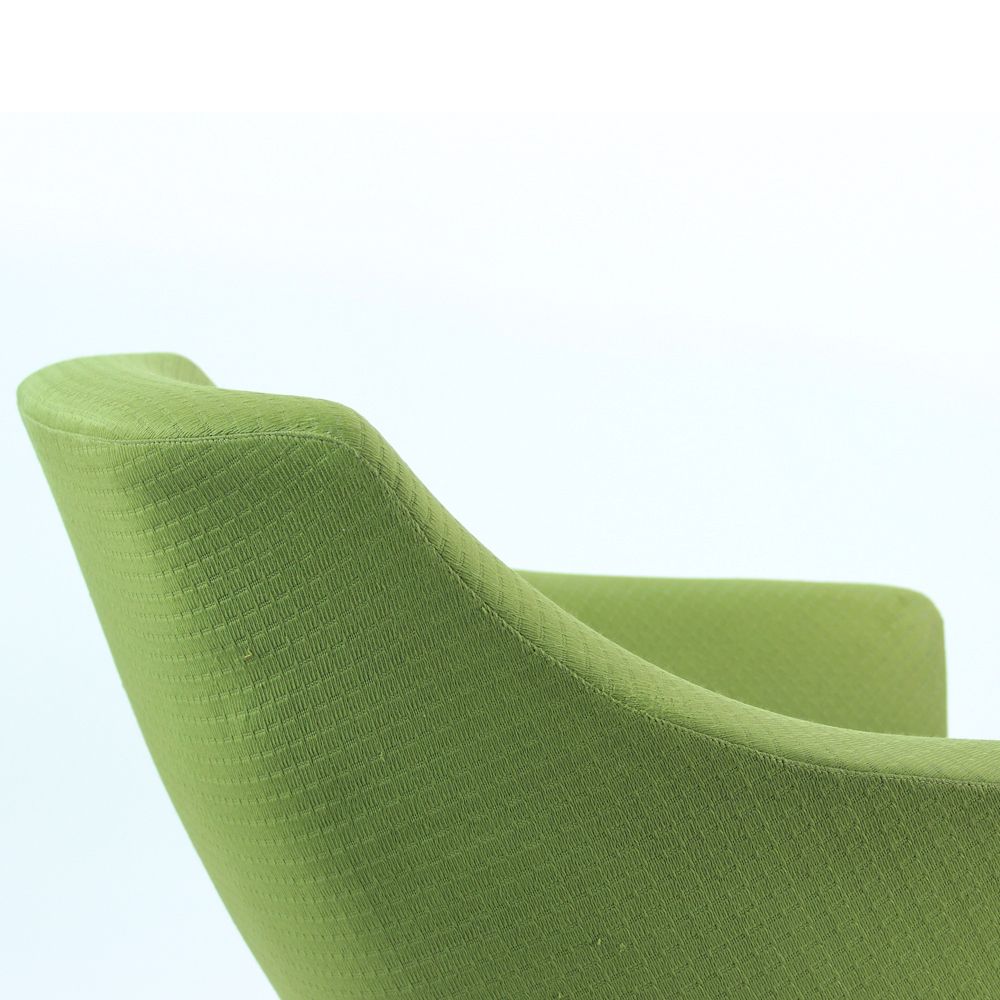 Green Midcentury Swivel Club Chair By Up Zavody, Czechoslovakia 1979 photo furniture
