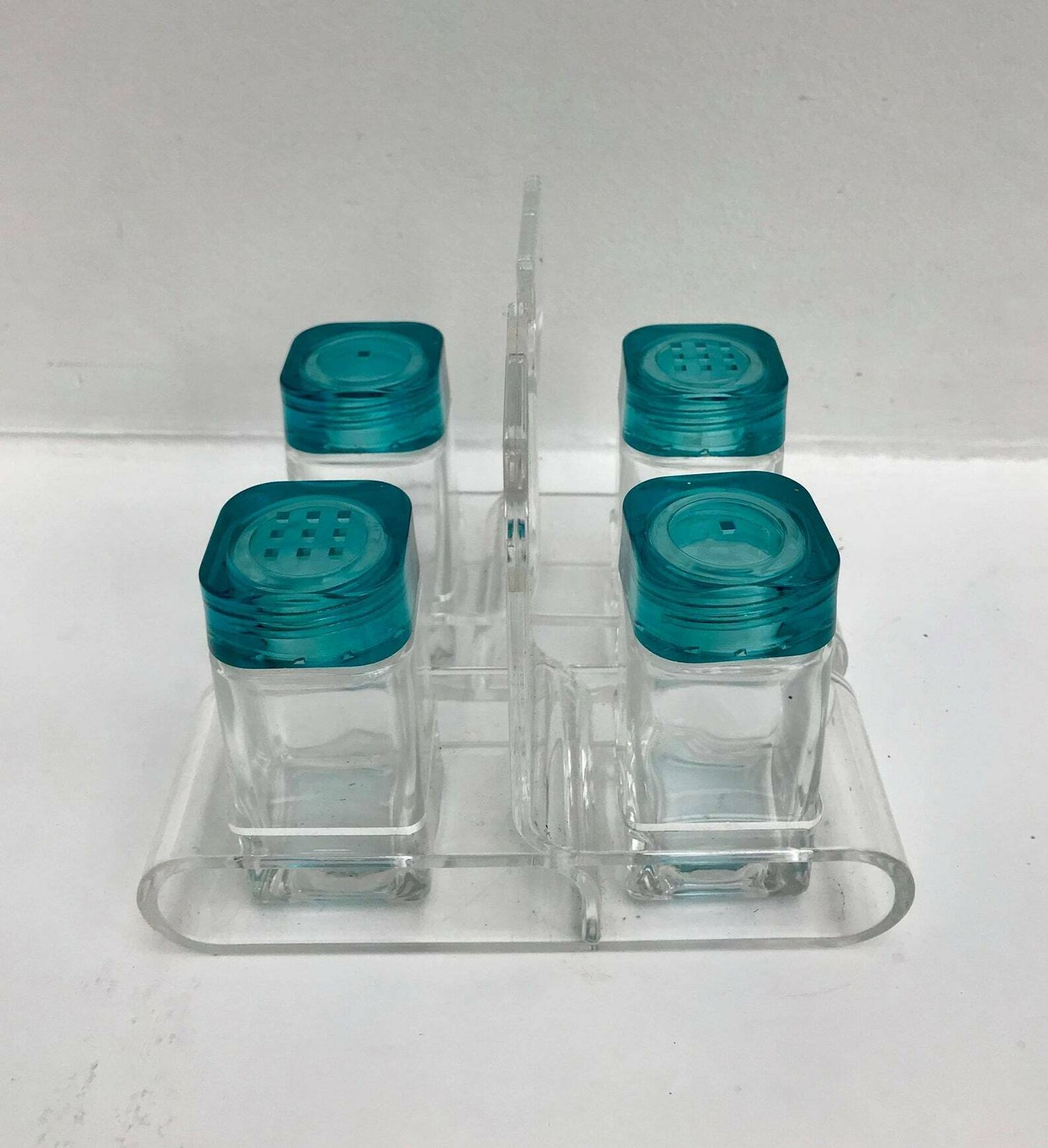 photo furniture Salt And Pepper Shakers Set Of 2 Lucite Acrylic Glass Art By Luigi Barnioly Made In Italy Wedding Gift Christmas Table