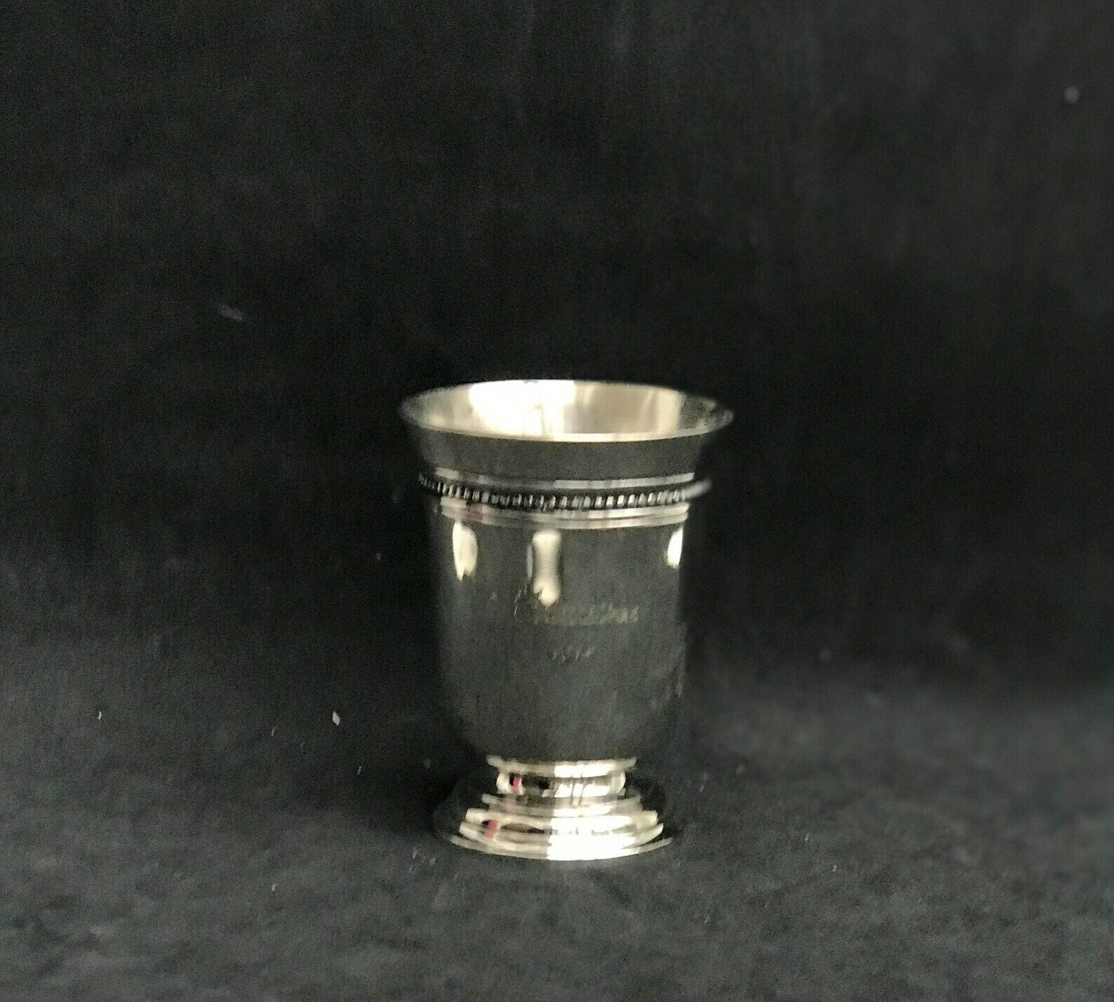 Tumbler Christofle Silver Plated Baptism Gift For Children Engraved Claudine 1985 Timbale Gift For Claudine Gift For Child New Born Gift photo for sale
