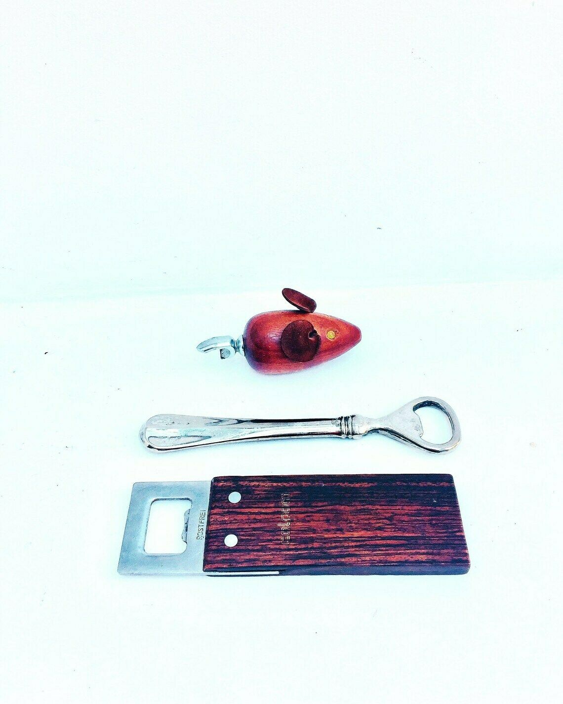 Flessenopener Set, Bargereedschap Mid Century Modern, Jaren 1960, Barware, Barbenodigdheden – Deens Teakhouten Muis photo furniture