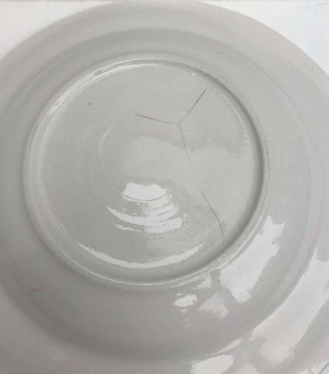 photo for sale Soup Plates Vegetable Decoration France 1940s Pasta Plates Soup Dishes Vegetables Decor Set 3 Gift For Her