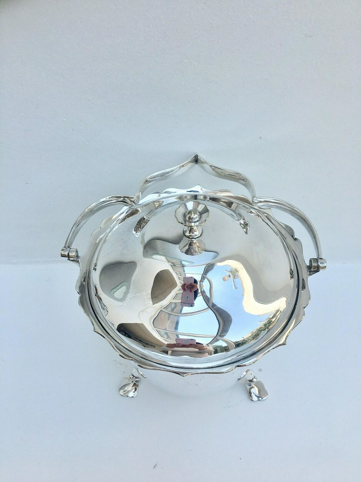 Biscuit Barrel Mappin And Webb Silver Plated Biscuit Box, Cookies Jar Edwardian Silver Plated Biscuit Jar Cookie Jar England Gift For Her photo Woonaccessoires