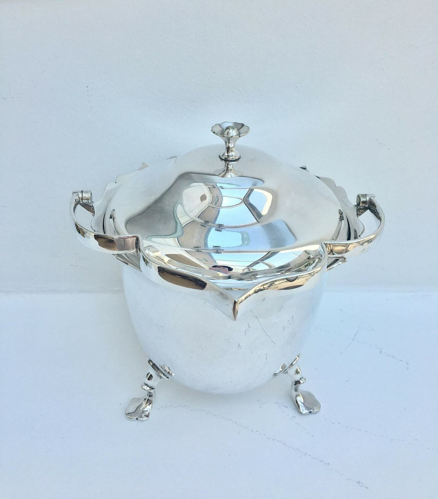 Biscuit Barrel Mappin And Webb Silver Plated Biscuit Box, Cookies Jar Edwardian Silver Plated Biscuit Jar Cookie Jar England Gift For Her photo 344.0
