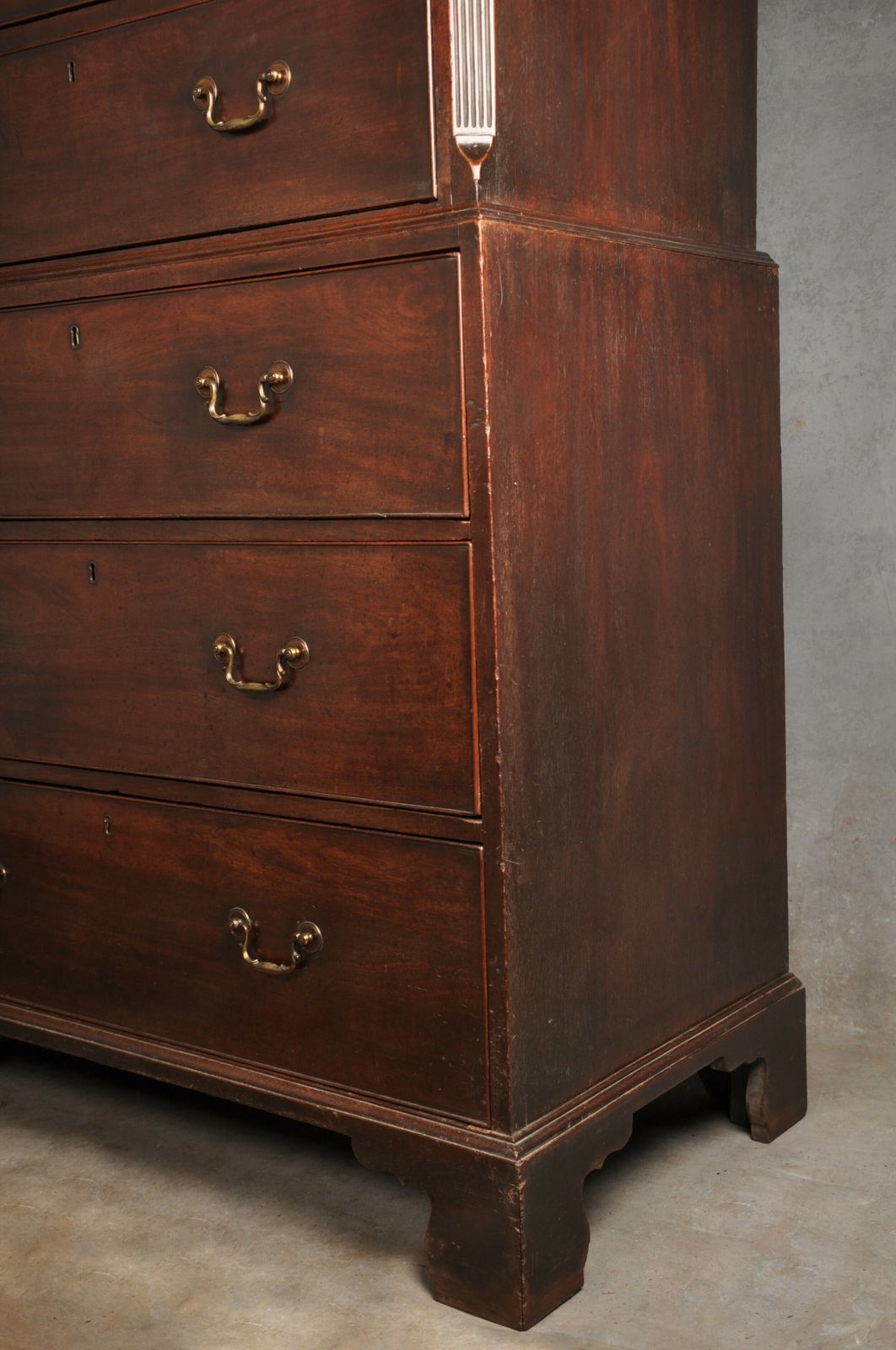Furniture 18th Century Mahogany Tallboy, 1700s photo
