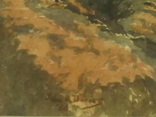 Watercolour By John A. Davies. Titled "Bird Rock, Merioneth" photo for sale