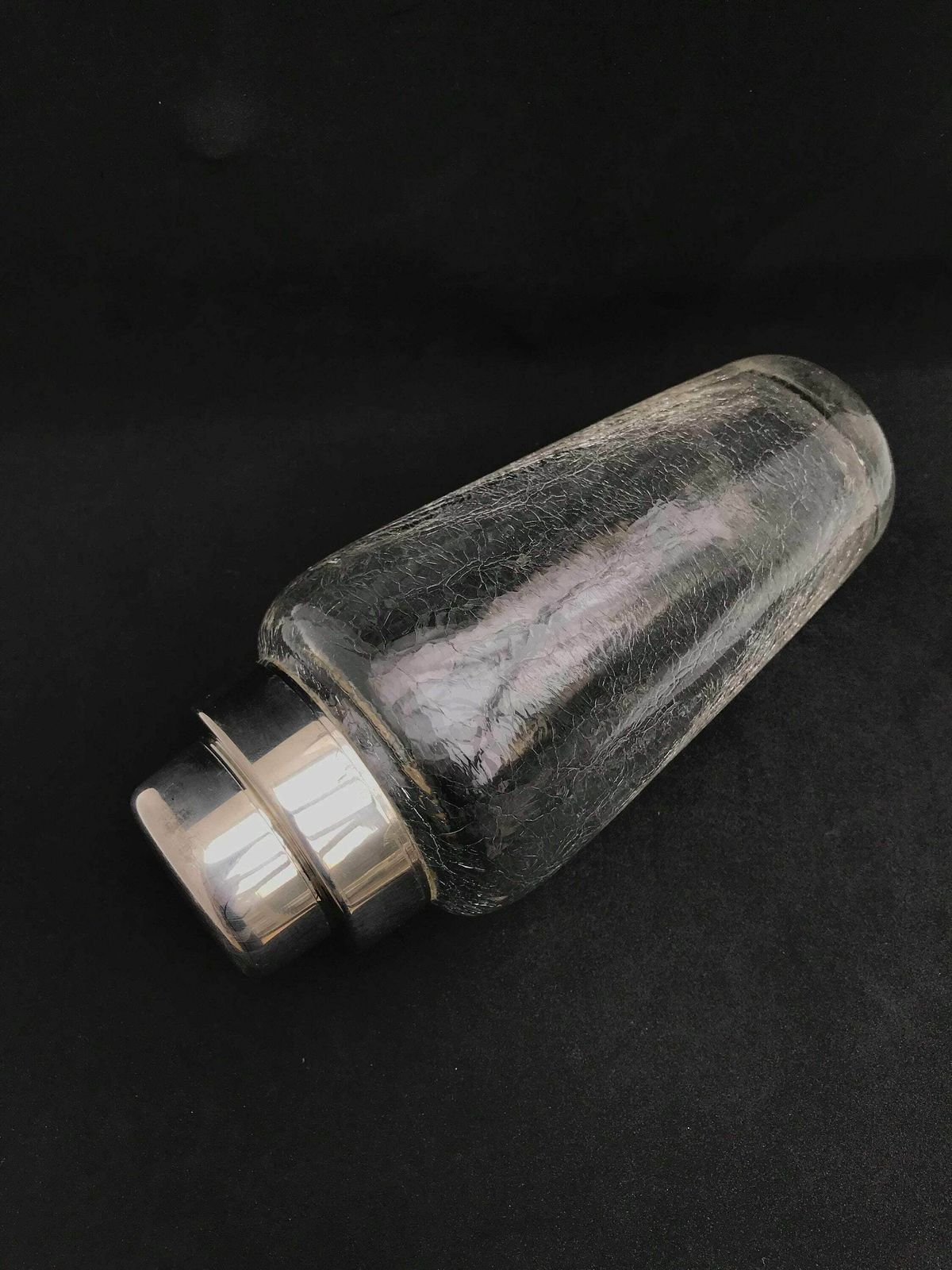 Cocktail Shaker Glass Mid Century Wmf Bar Silver Plated Shaker, Bar Accessories, Mid Century 1950s Fathers Day Gift Bartender Bar Cart Decor photo vinterior