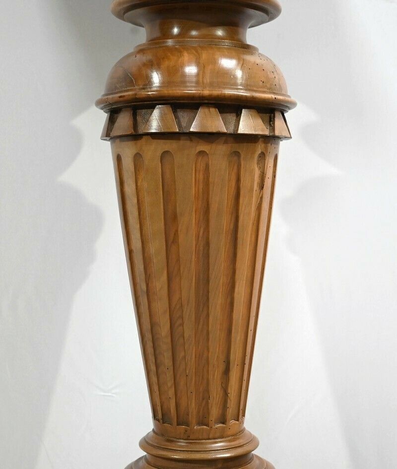 Home Decor Important Walnut Column, Louis XVI Style   Late 19th Century photo