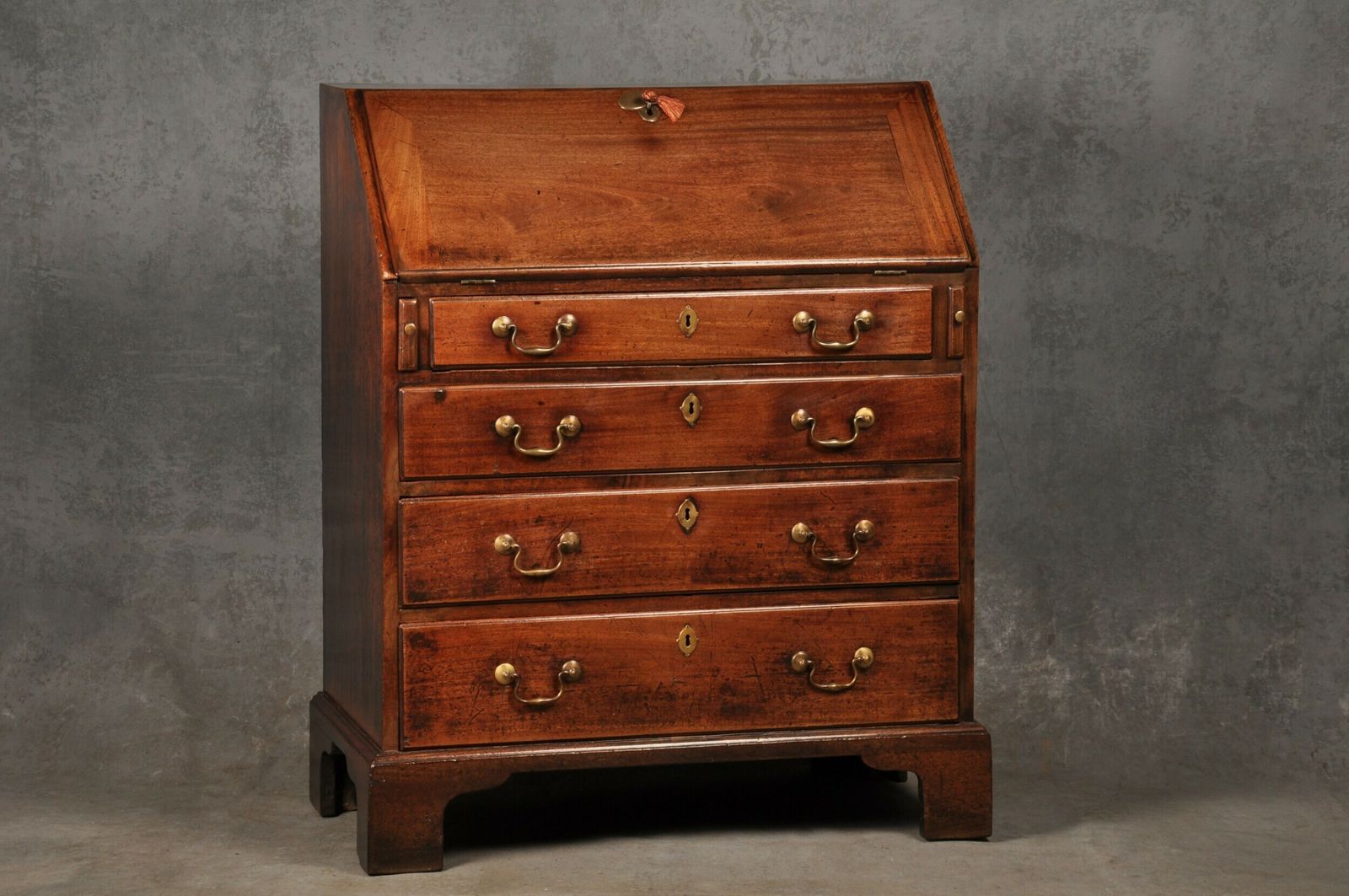 18th Century Mahogany Bureau Of Small Proportions