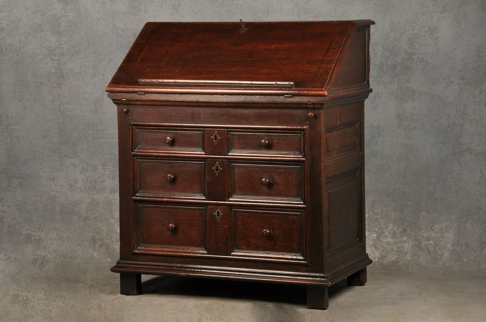 Rare 17th Century Oak Bureau, 18th Century And Earlier photo furniture