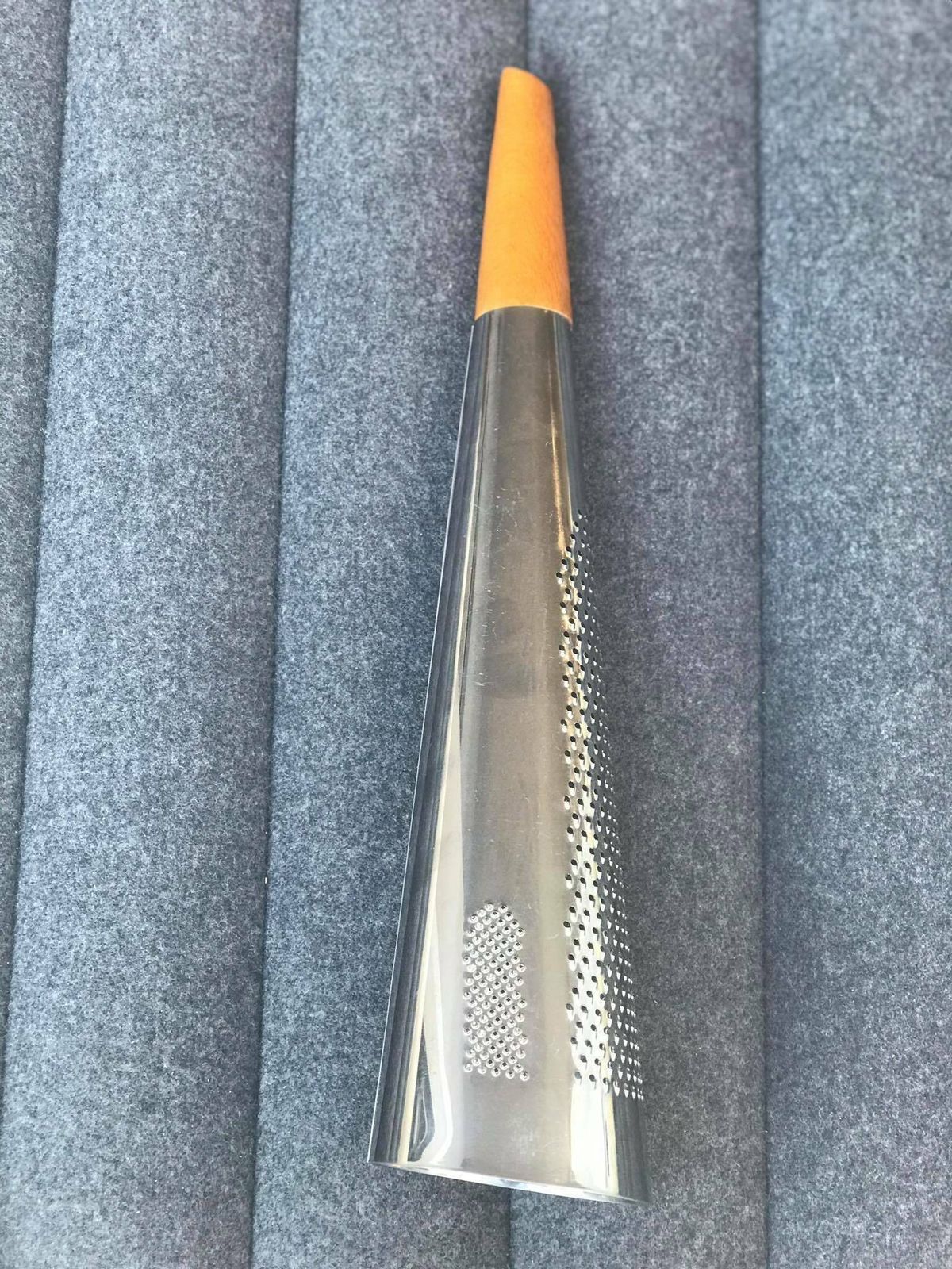 Alessi Todo Giant Hard Cheese Grater In 18/10 Stainless Steel Alessi Todo Grater Extra Large Warming House Gift For Friend Wedding Gift photo for sale