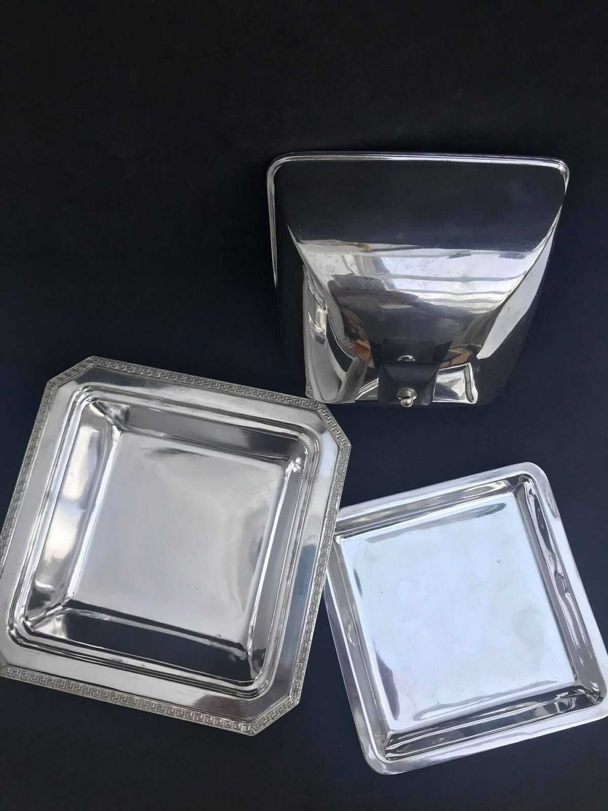 Muffin Dish Candy Dish Silver Plated Harrods England 1920s, Lidded Bowl Butter Dish With Lid Edwardian Wedding Gift For Mom photo for sale