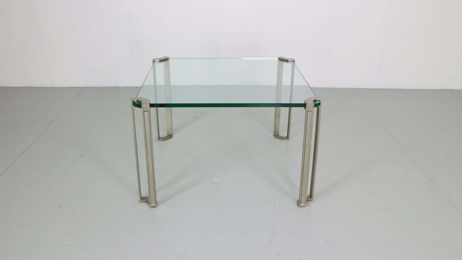 Peter Ghyczy For Ghyzcy Square Glass Coffee Table 1970''S Hollywood Regency photo Furniture