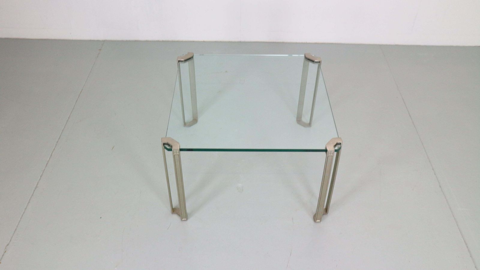 Peter Ghyczy For Ghyzcy Square Glass Coffee Table 1970''S Hollywood Regency photo 794.0