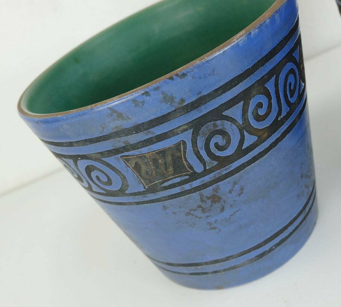 Beautiful Set Of 3 Planters Plant Pots Ceramano Pergamon Hanns Welling Mid Century Wgp 1950s 1960s Pottery photo furniture