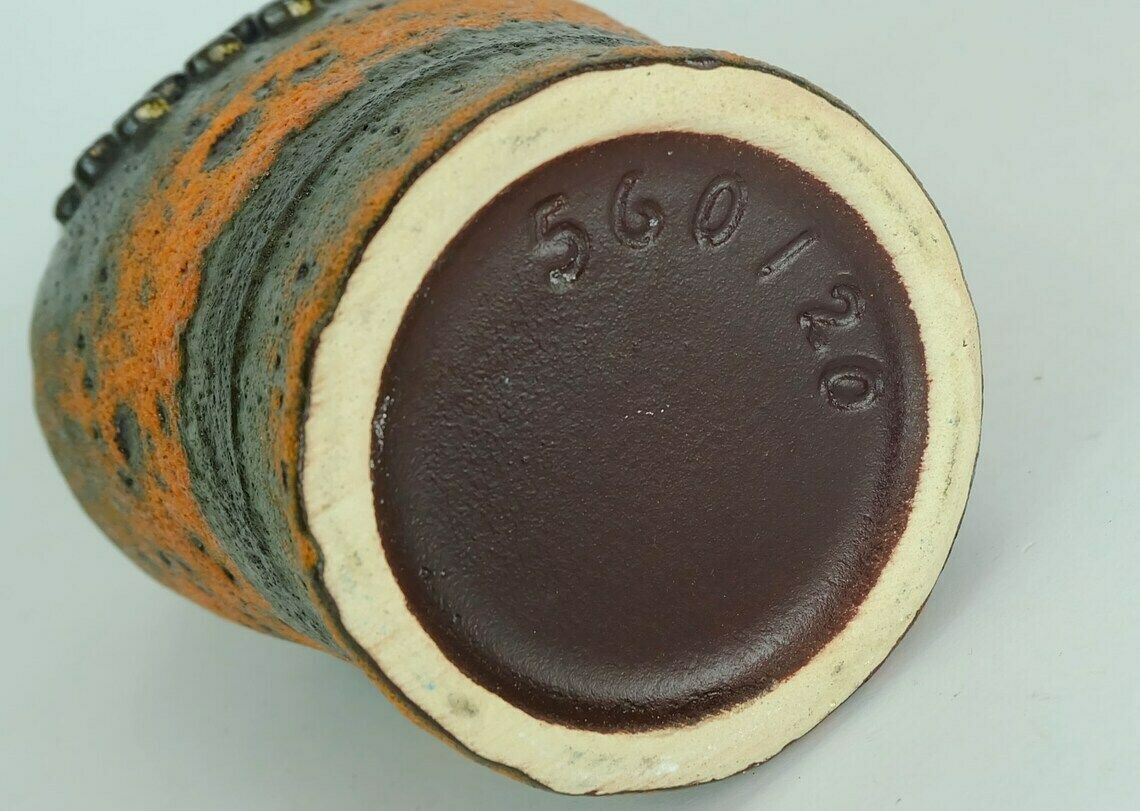 photo for sale Rare Vintage 1960's Fat Lava Robot Vase U Keramik Model Number 560/20 Exceptional Glaze And Shape