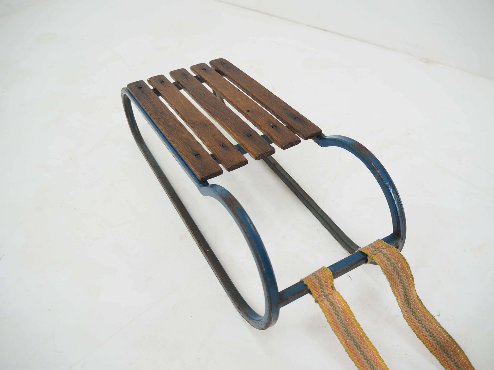 Early 20th Century Steel And Wood Kids Toboggan Europe photo buy