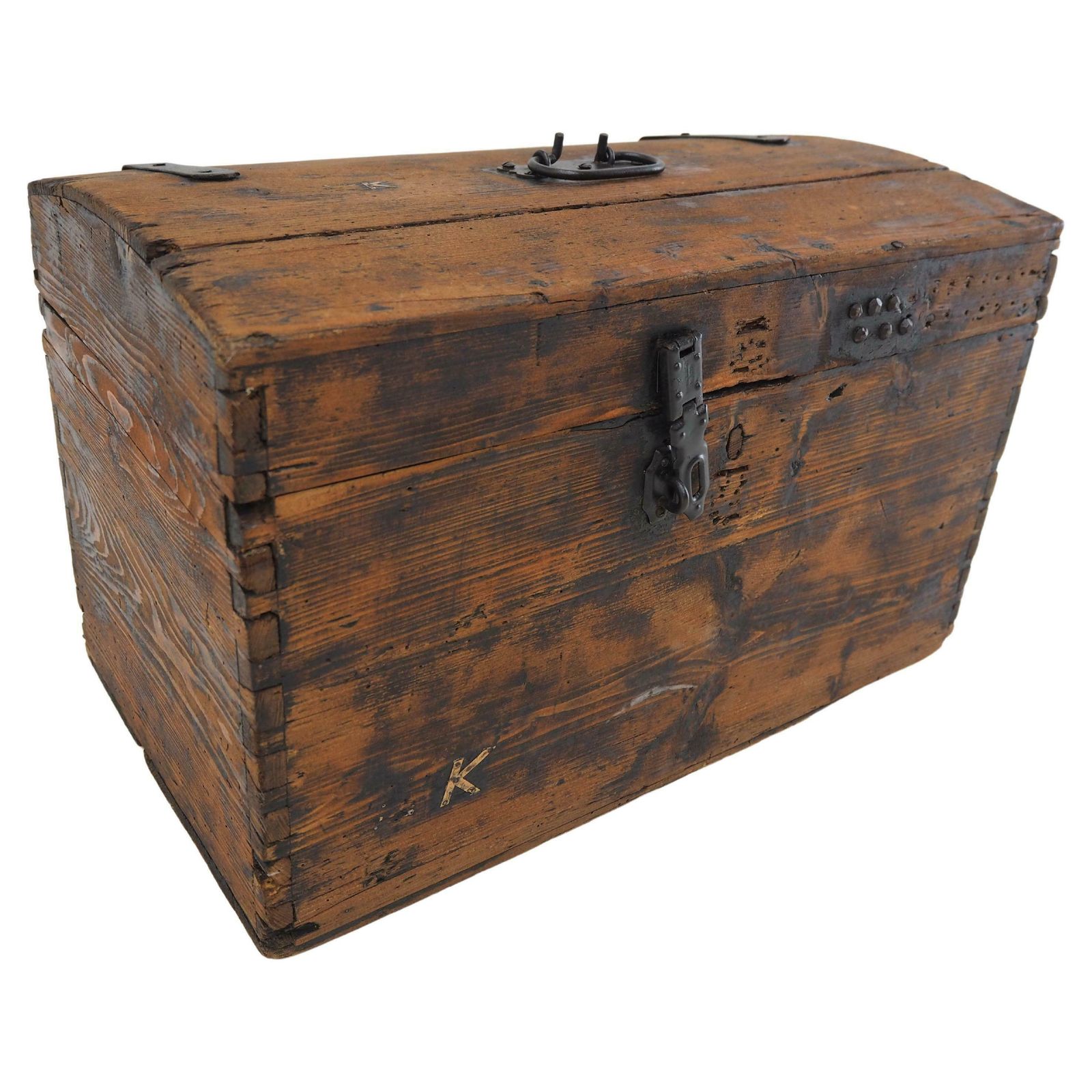 Vintage Wooden Box Suitcase 1960s