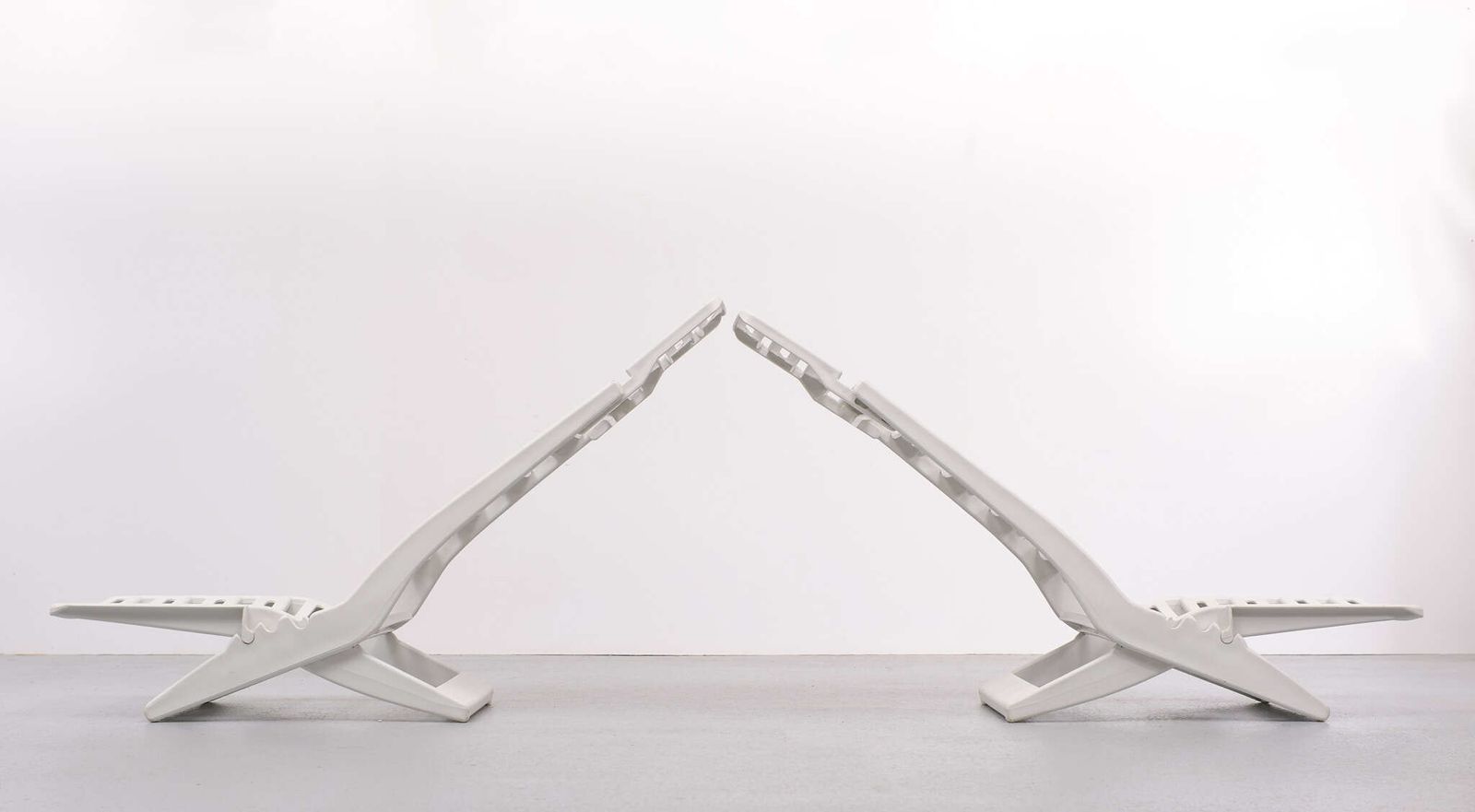 Fanini Fain Ascoli Piceno Maratea Folding Chairs, 1970s, Italy photo for sale