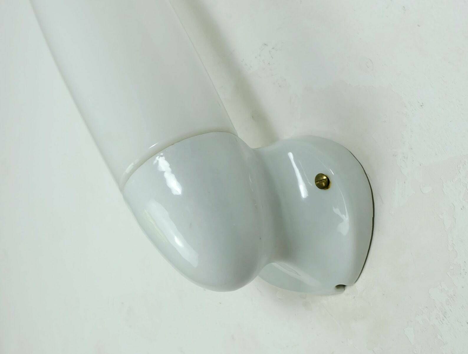 Wilhelm Wagenfeld Sconce Ceramic And Opaline Glass 1955 Bathroom Lamp photo furniture