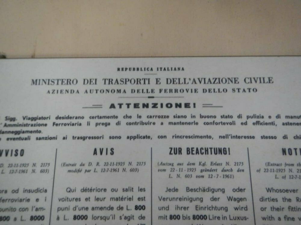 State Railway Plates, 1965, Set Of 2 photo vintage