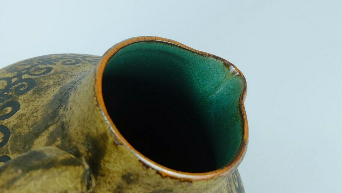 Ceramano Vase Decor Etrusca Hanns Welling Mid Century 1950s 60s photo vinterior